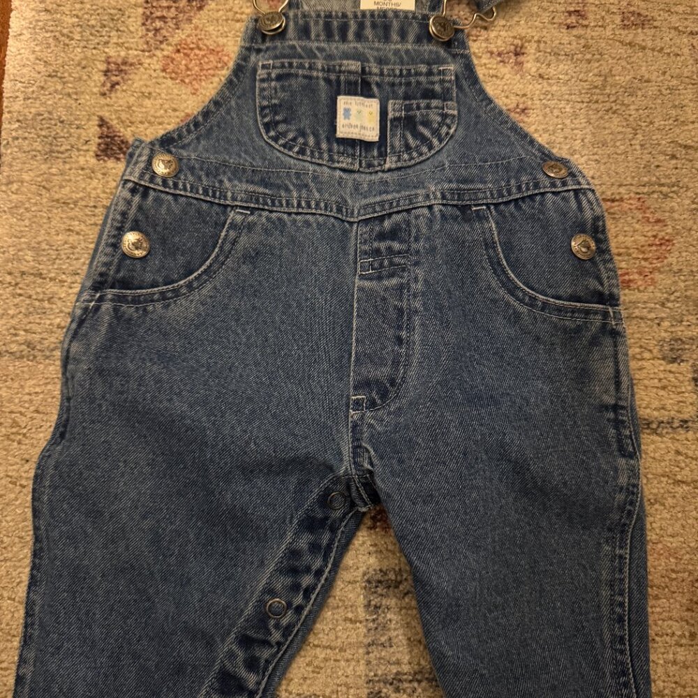 Baby Denim Overalls | 3–6 Months | Excellent Condition - Picture 2 of 5
